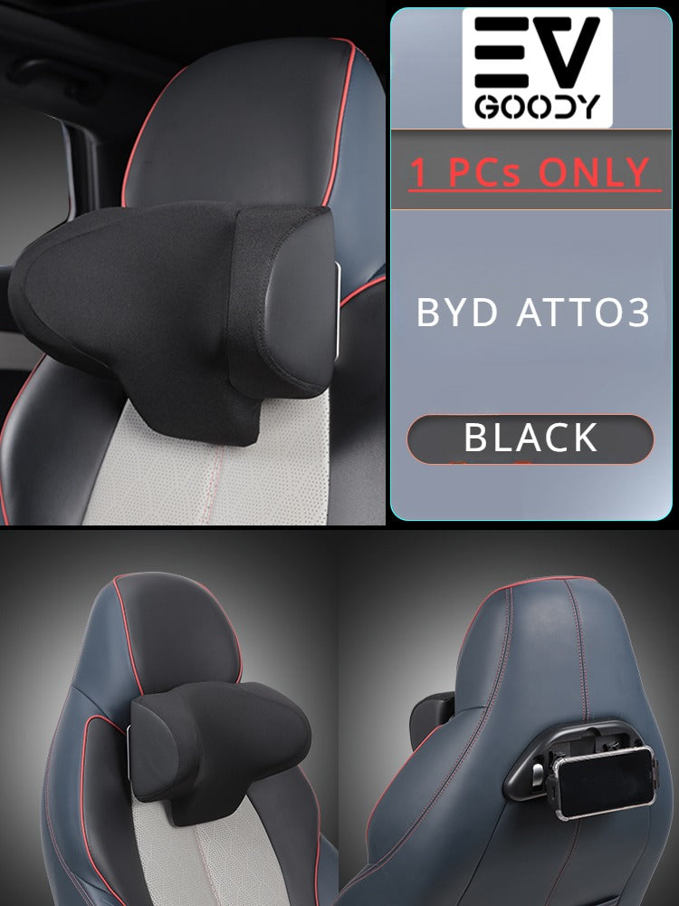 BYD ATTO 3 Premium Headrest with Mobile Holder - EV Goody