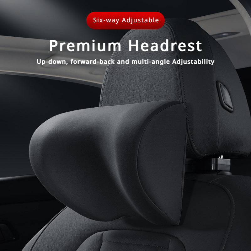 Premium headrest six-way adjustable for ultimate comfort driving experience