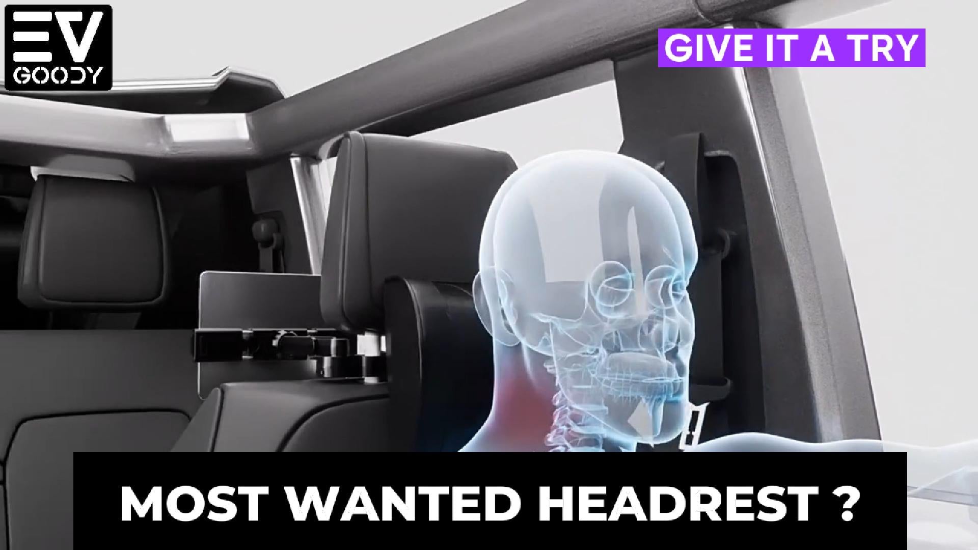 Load video: Most wanted car headrest for comfortable driving and neck pain relief. Comes with integrated mobile and tablet holder for backseat passengers.  